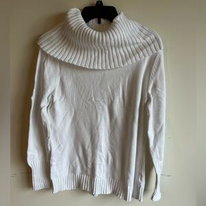 Nautica White Cotton Sweater